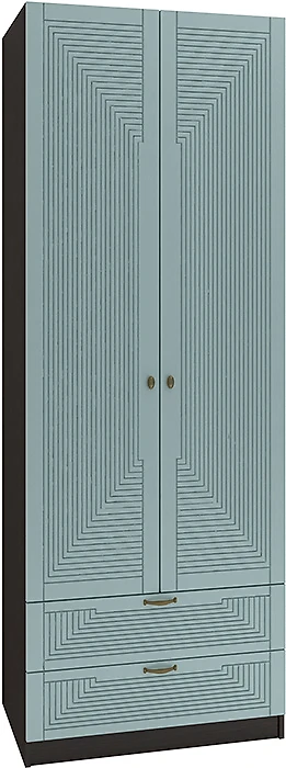 Чёрный распашной шкаф Фараон Д-3 Дизайн-3