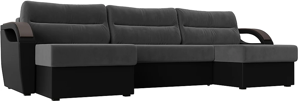 Угловой диван для ежедневного сна Форсайт Микс Плюш 6