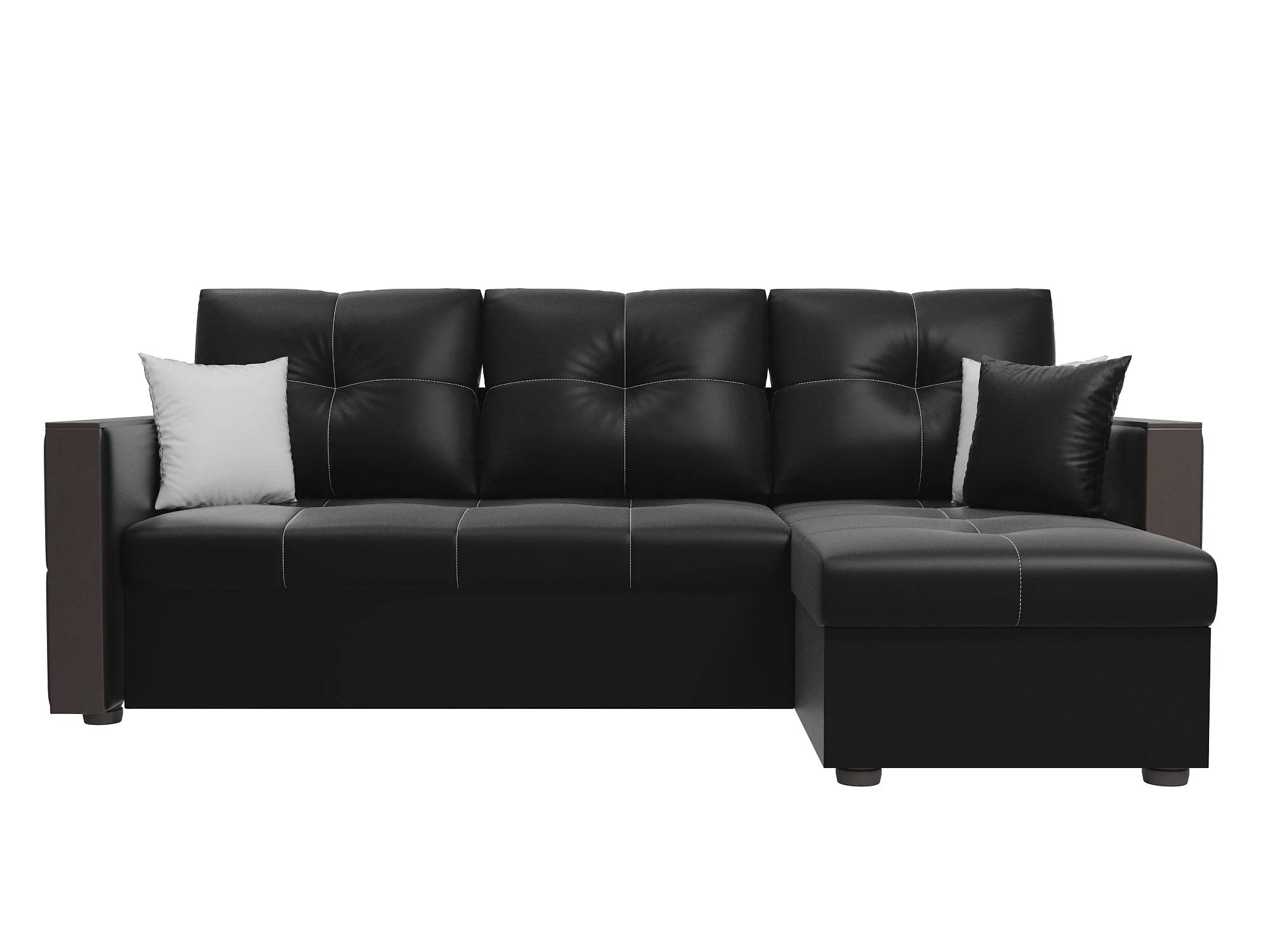 Чёрный диван Валенсия Дизайн 1