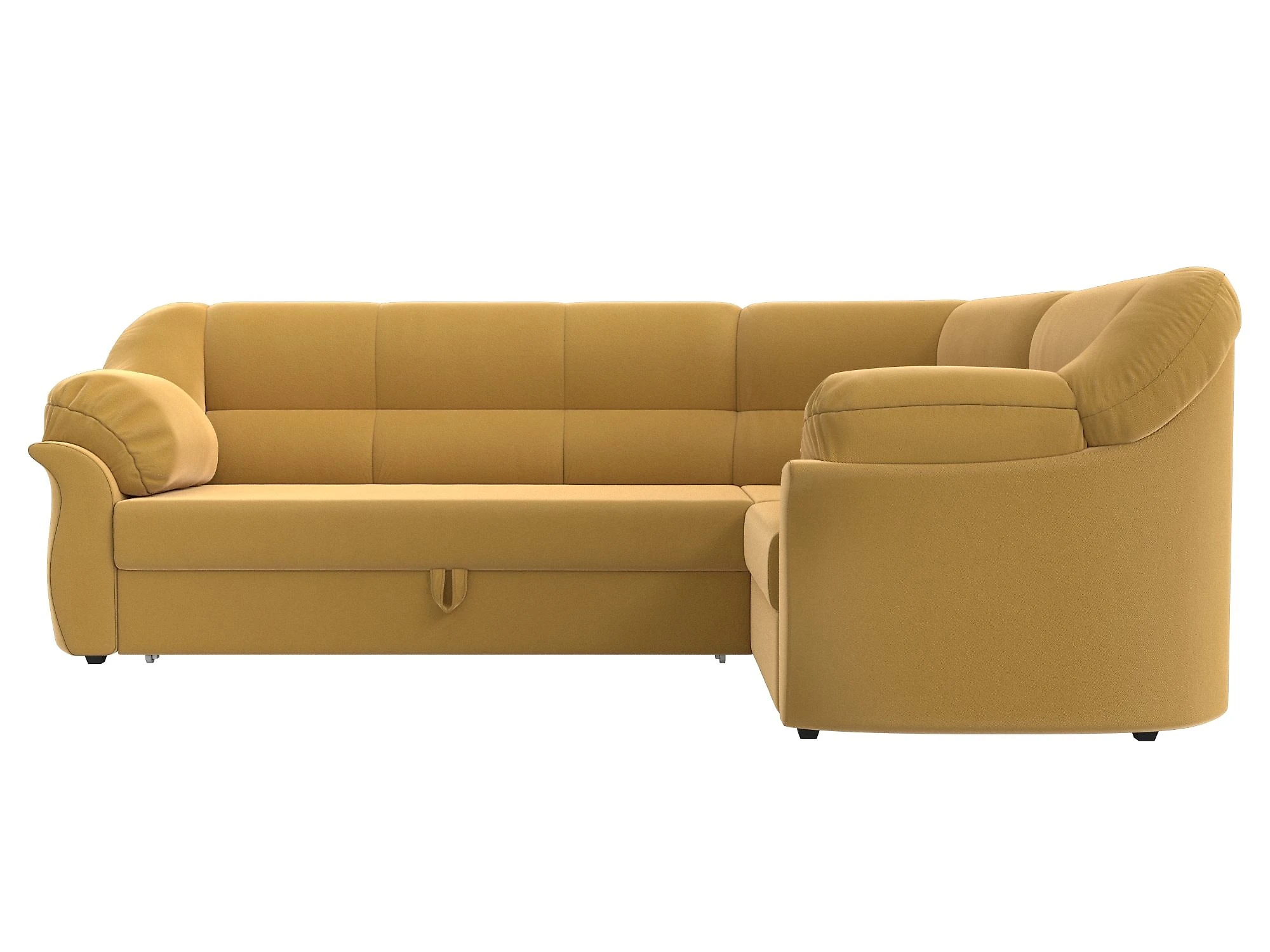 Жёлтый угловой диван  Карнелла Дизайн 10