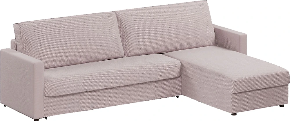 Угловой диван с независимым пружинным блоком Дублин Амиго Виолет