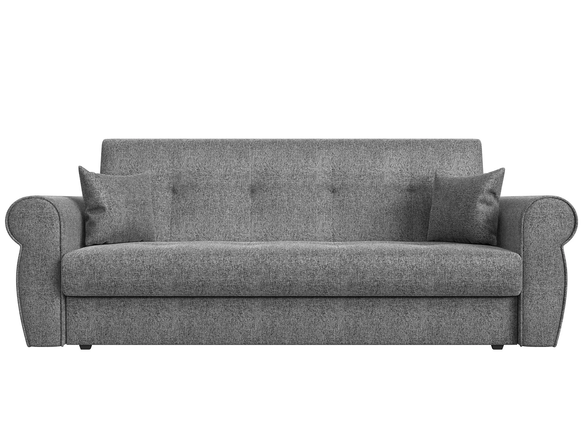 Прямой диван серого цвета Лига-019 Кантри Дизайн 7 книжка