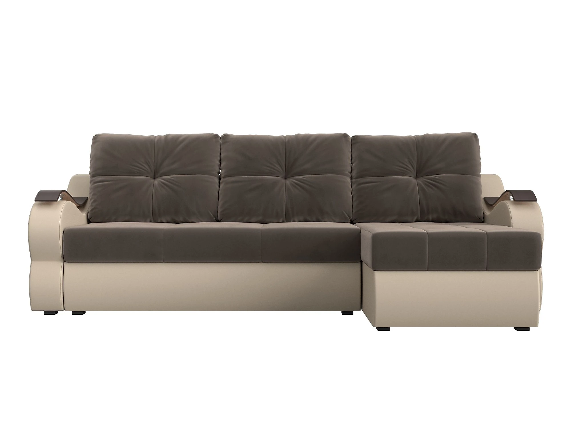 Угловой диван с ящиком для белья Меркурий Плюш Дизайн 2
