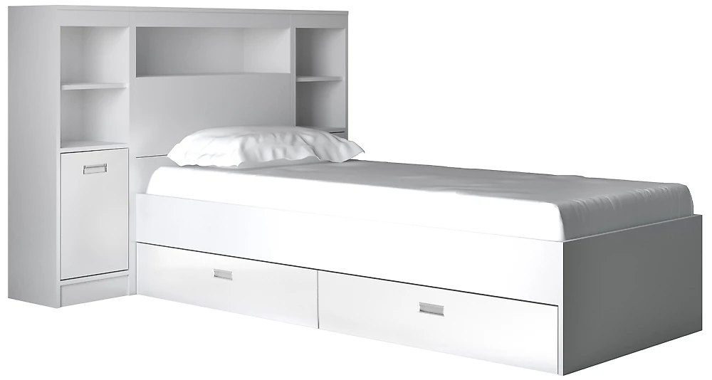 Кровать односпальная 80х200 см Виктория-4-80 Дизайн-2