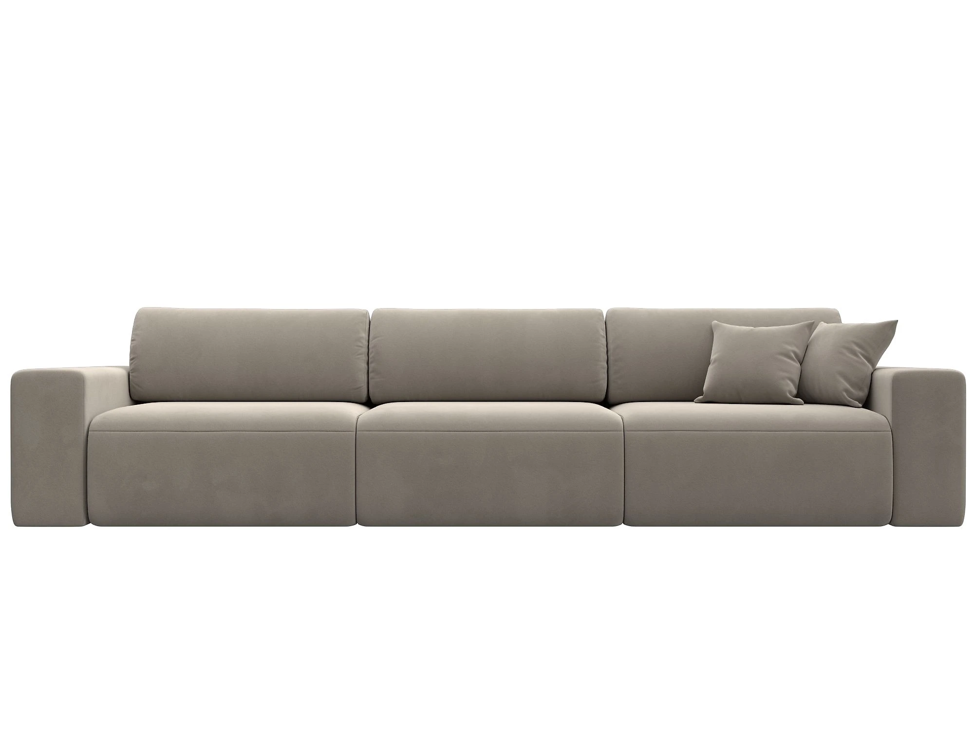 Бежевый диван-кровать Лига-036 Классик Лонг Дизайн 1