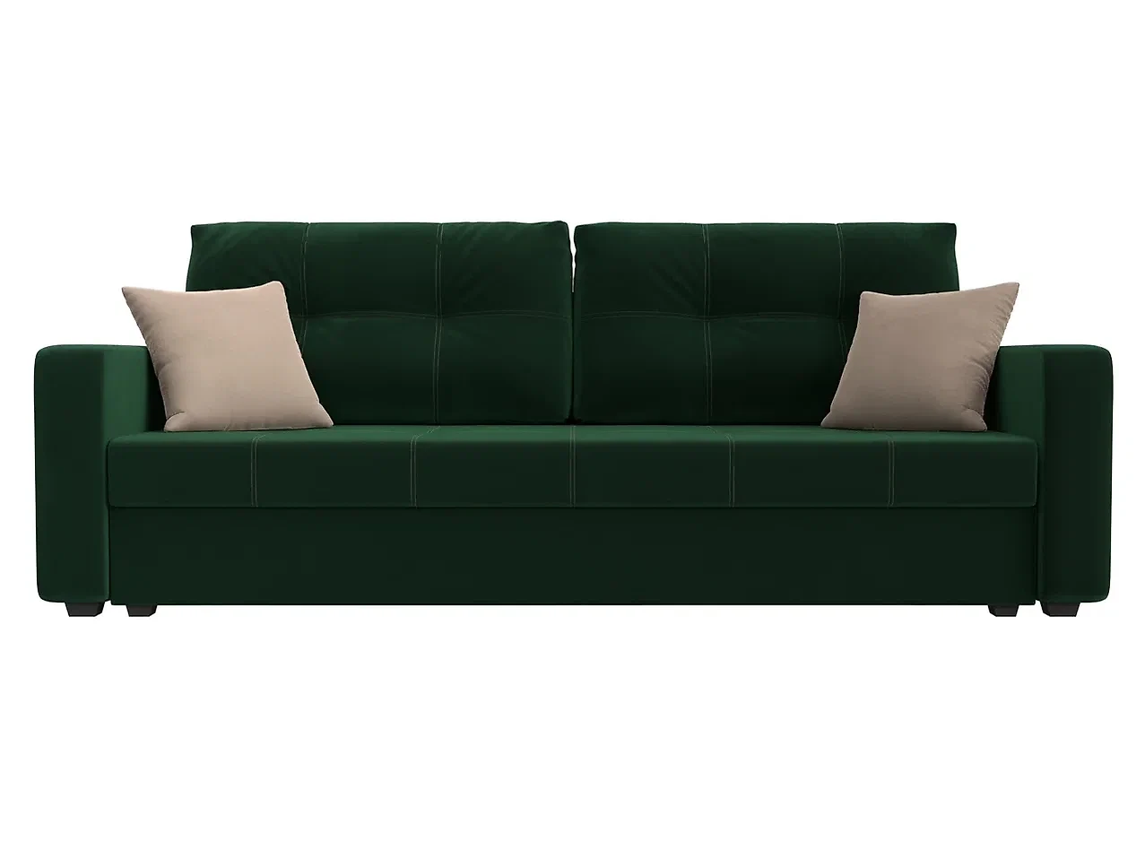 диван зеленого цвета Ливерпуль Лайт Плюш Дизайн 4