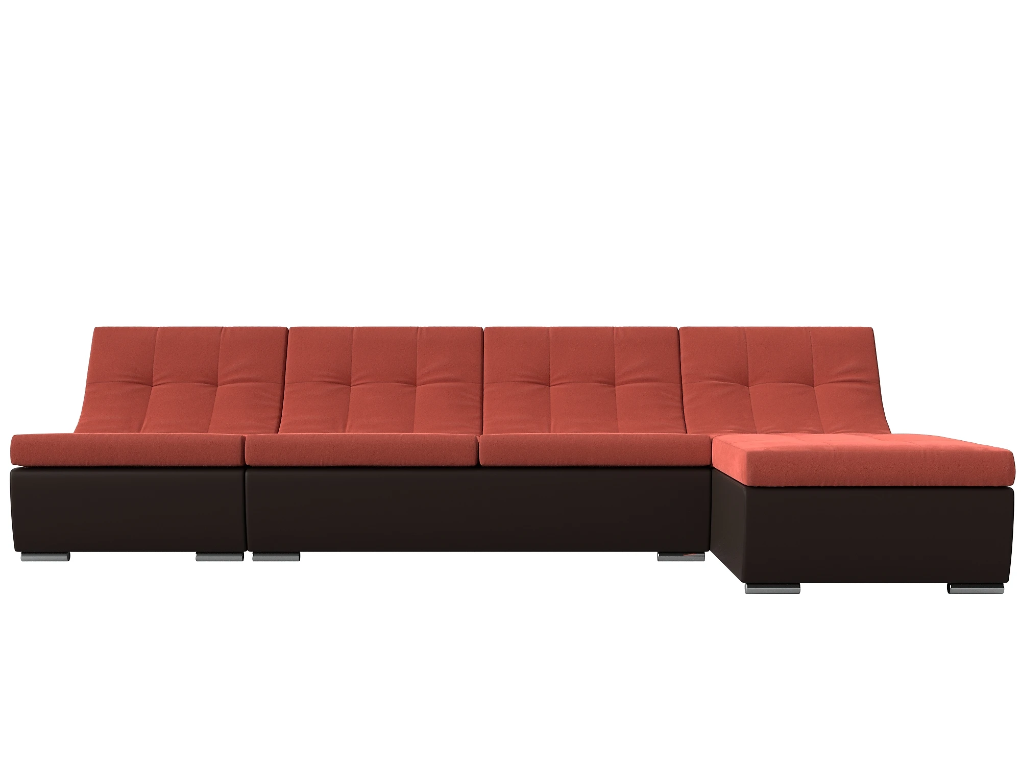Красный модульный диван Монреаль Дизайн 7