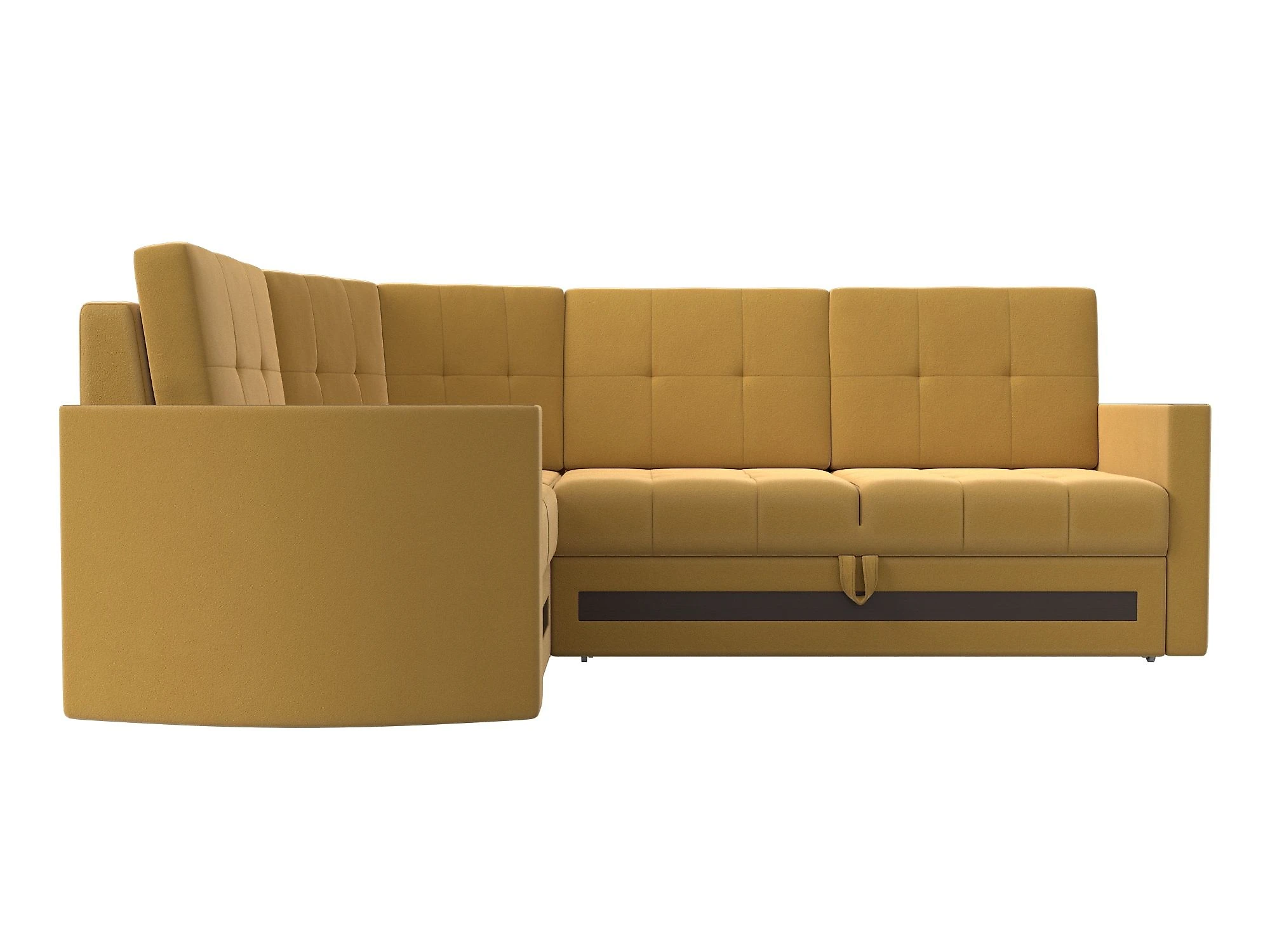 Жёлтый угловой диван  Белла Дизайн 12