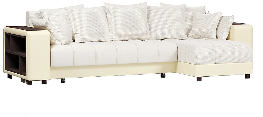 Угловой диван длиной 300 см Дубай Вайт