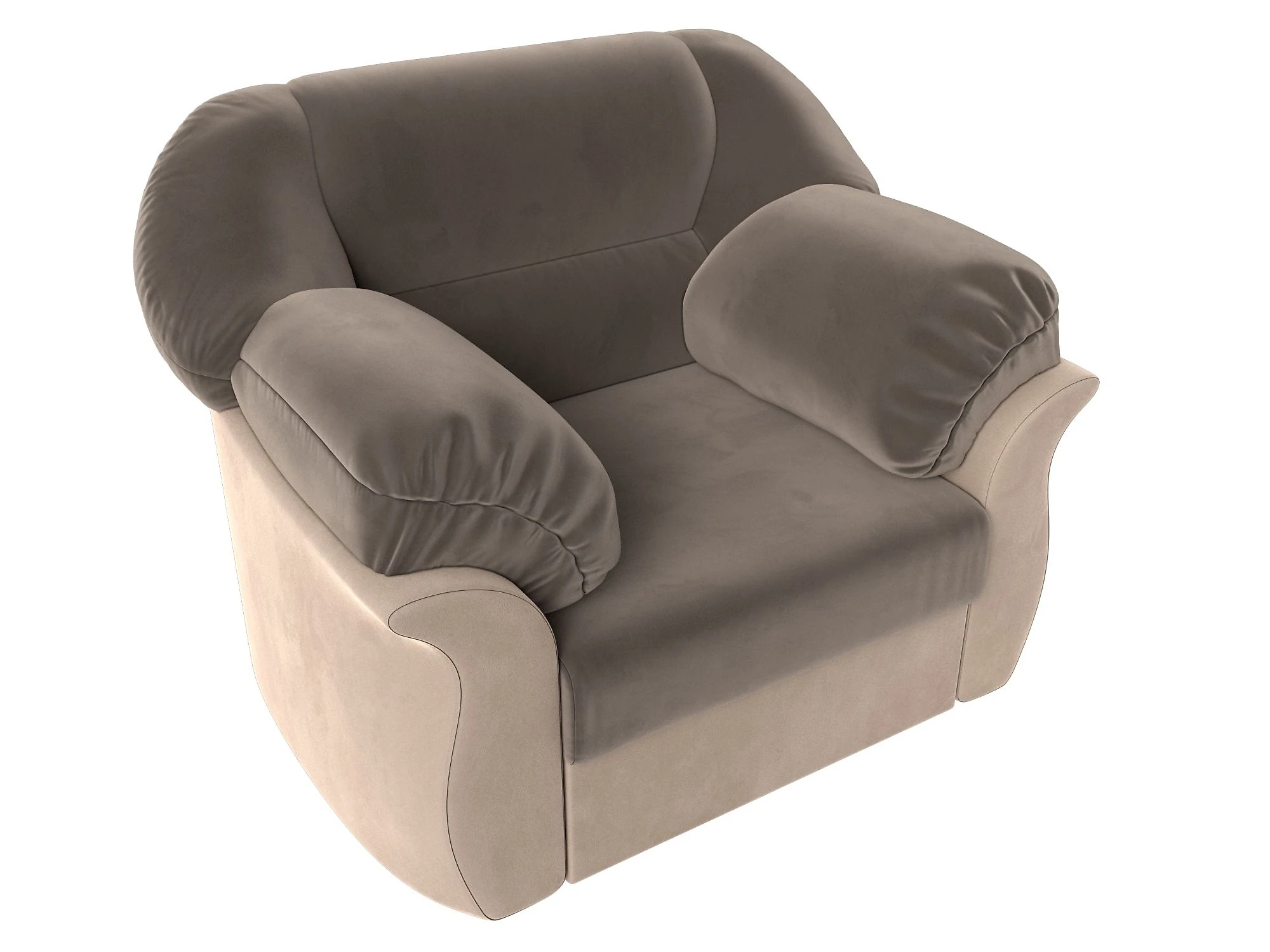 Кресло с подлокотниками Карнелла Плюш Дизайн 7