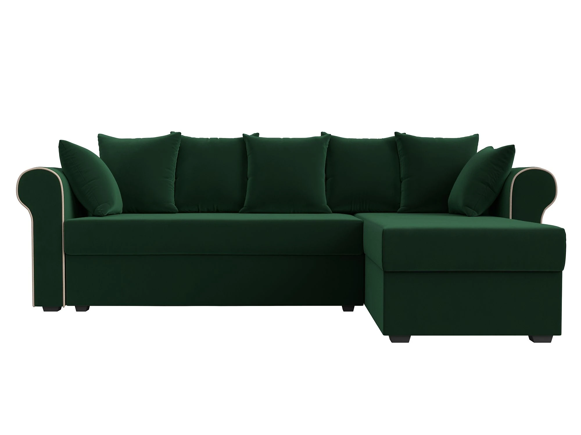 Угловой диван из ткани антикоготь Рейн Плюш Дизайн 4