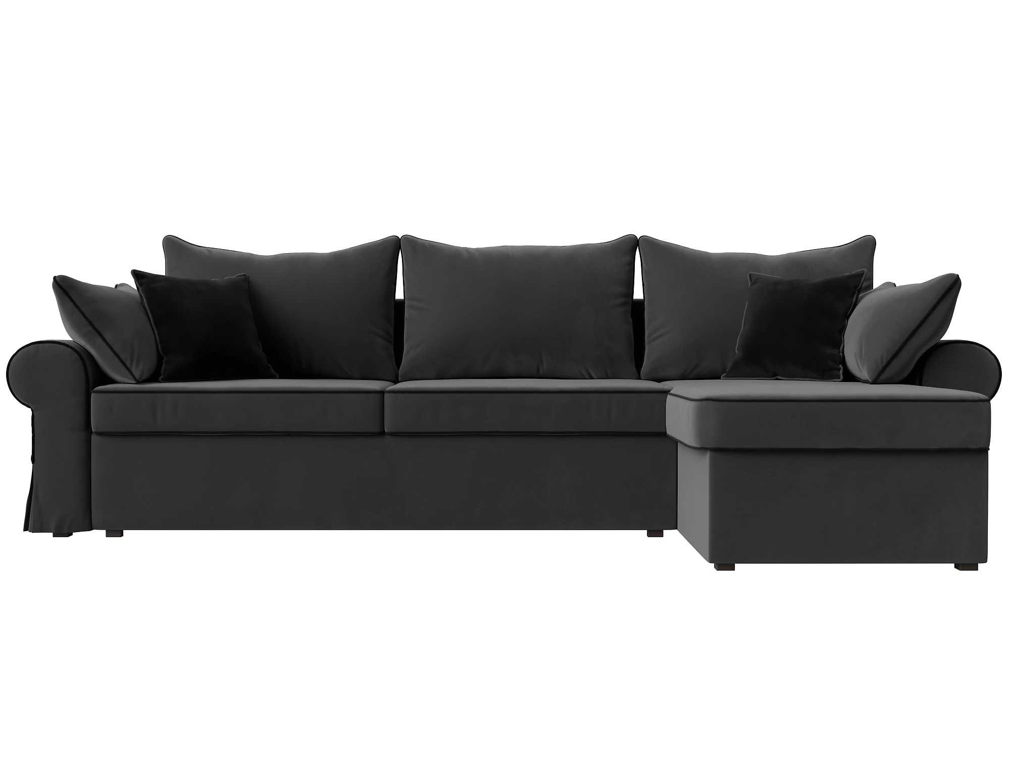 Угловой диван для ежедневного сна Элис Плюш Дизайн 9