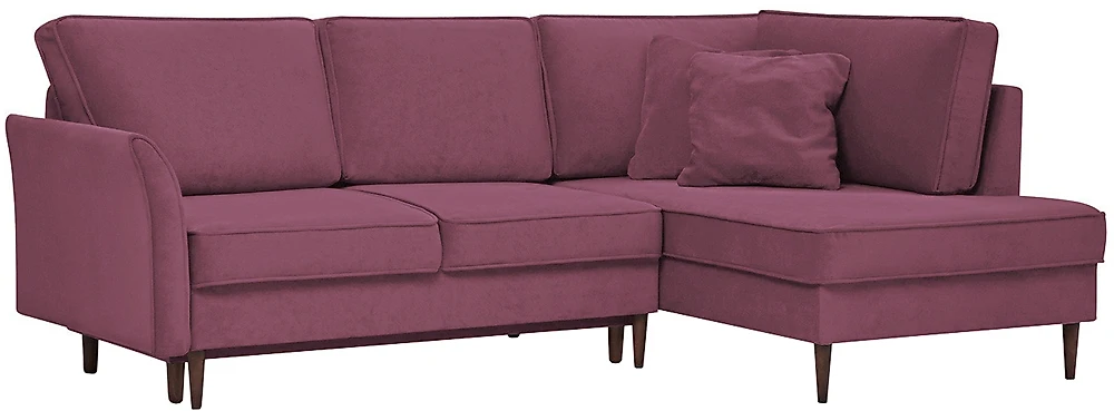 Угловой диван для гостиной Джулия Софт Лилак
