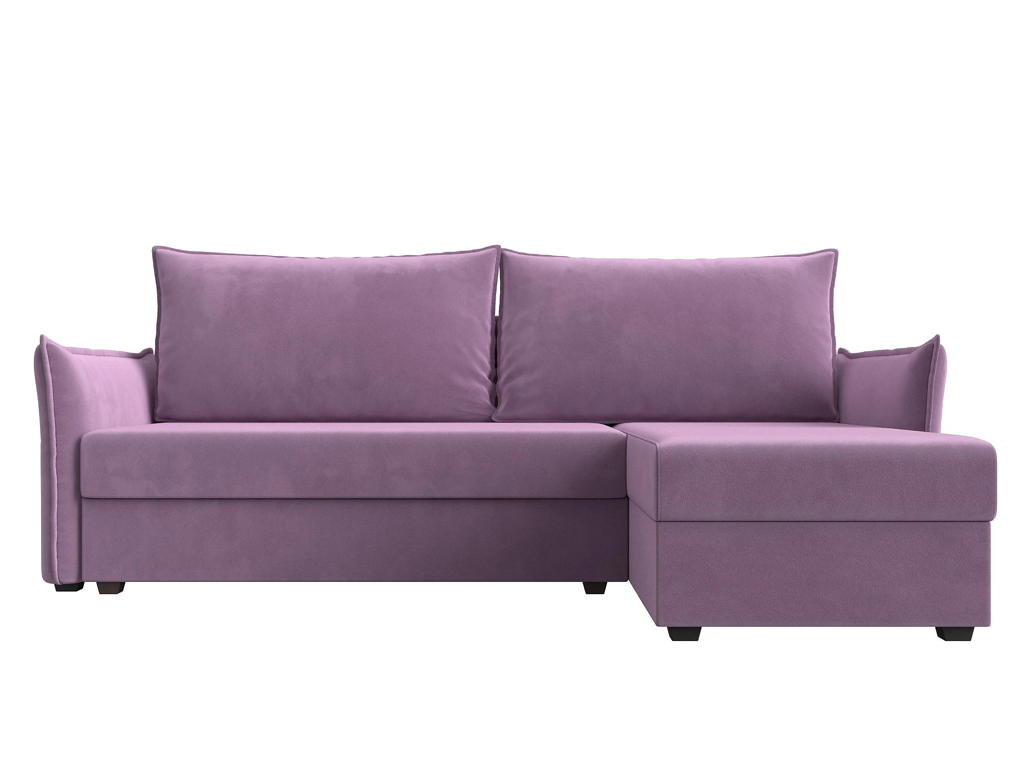 Угловой диван фиолетовый Лига-004 Дизайн 7