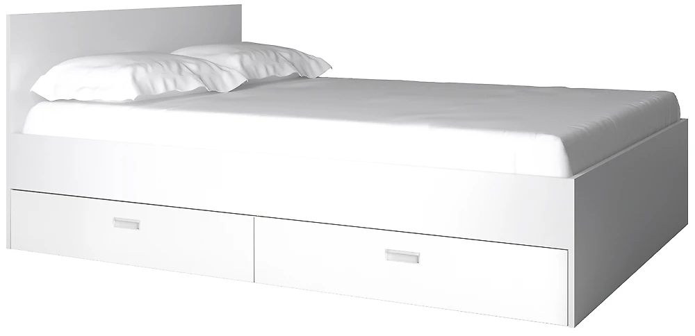 Кровать с ящиками для белья Виктория-1-140 Дизайн-2