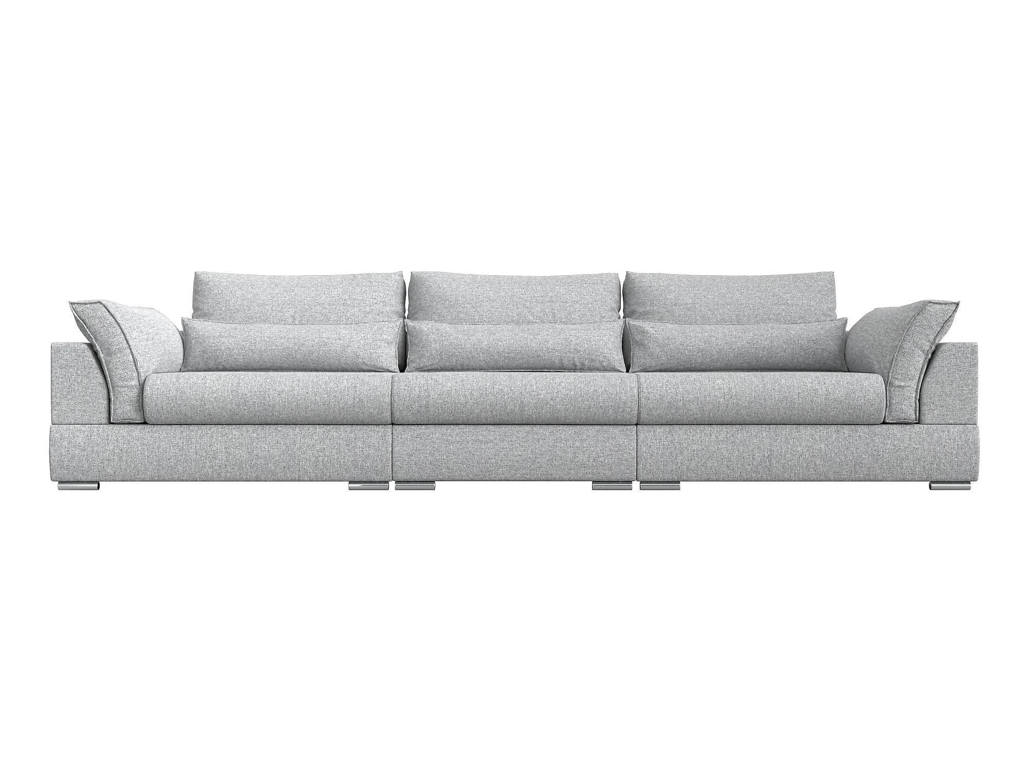 Прямой диван серого цвета Пекин Лонг Кантри Дизайн 7