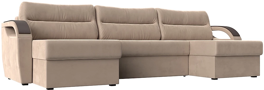 Угловой диван с подушками Форсайт Плюш 2