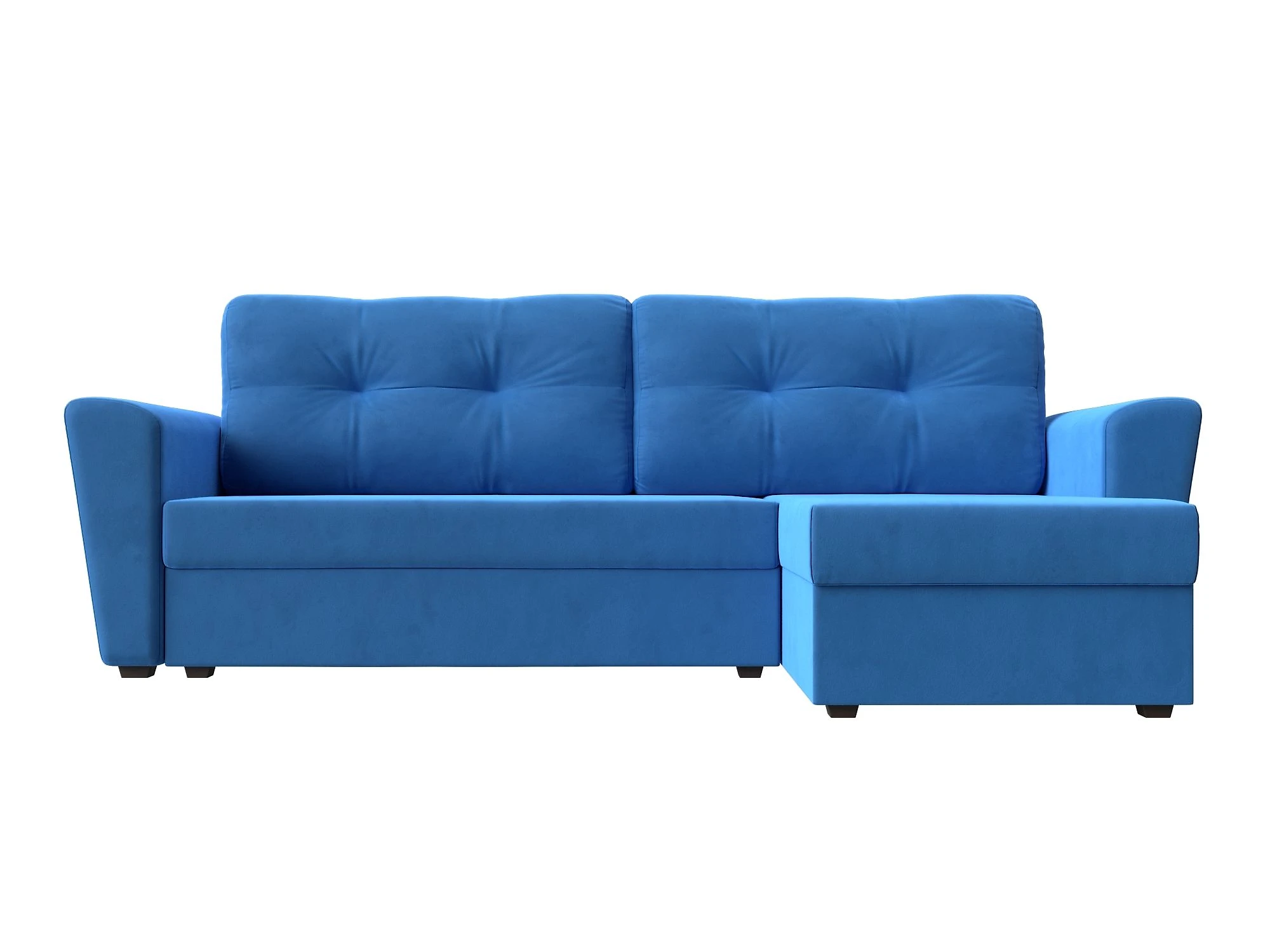  голубой диван  Амстердам Лайт Плюш Дизайн 3